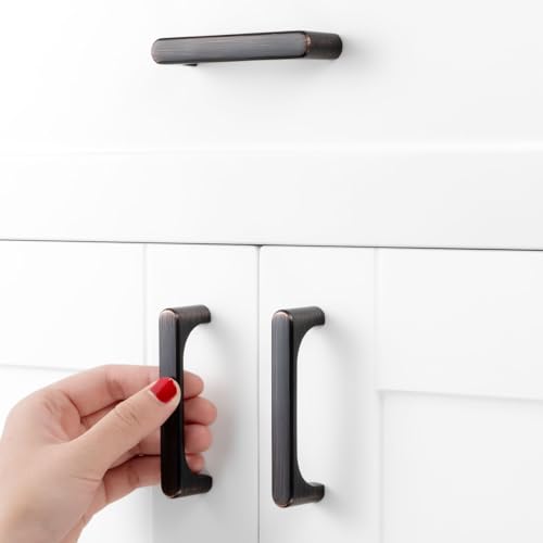 3 Inch Brushed Bronze Cabinet Pulls Kitchen Handles 10 Pack 3126 - color: Brushed Bronze, size: 3 In Hole Distance