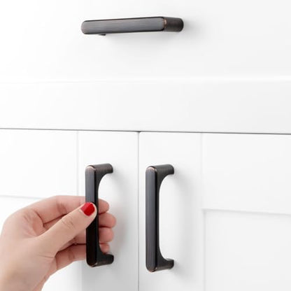 3 Inch Brushed Bronze Cabinet Pulls Kitchen Handles 10 Pack 3126 - color: Brushed Bronze, size: 3 In Hole Distance