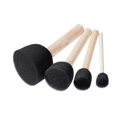 20 Pcs Round Sponge Brushes for Painting, 5 Colors Sponge Paint Set