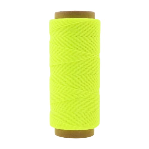 Mandala Crafts 130M 0.55mm Lime Green Round Waxed Thread for Leather Sewing - color: Lime Green, size: Round 0.55mm 142 Yards 130M