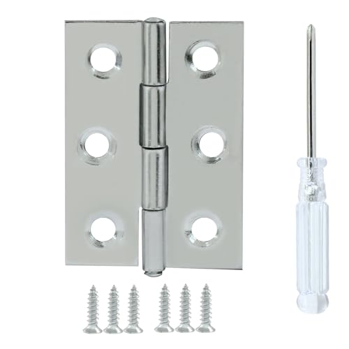 20 Pack 2 Inch Steel Butt Hinge, with Screws Craft DIY - size: 2 Inch