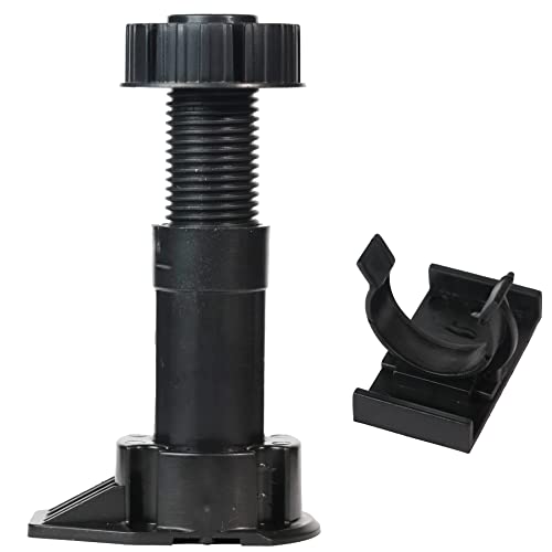4-Pack Adjustable Cabinet Leveling Legs, 4.7"-5.9" Height, 330 lb Capacity - size: 4 Pieces