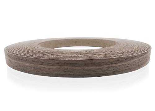 Edge Supply Walnut 2" x 250' Roll Preglued, Wood Veneer Edge Banding, Iron on with Hot Melt Adhesive, Flexible Wood Tape Sanded to Perfection. Easy Application Wood Edging, Made in USA - size: 2" x 250'