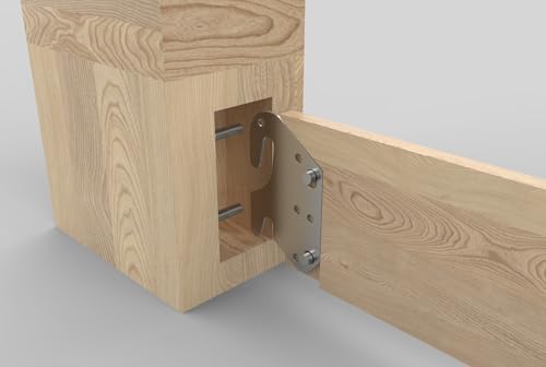 2 PCS Universal Wood Bed Rail Hook Plates for Beds Frame Bracket Headboard - color: 2 PCS