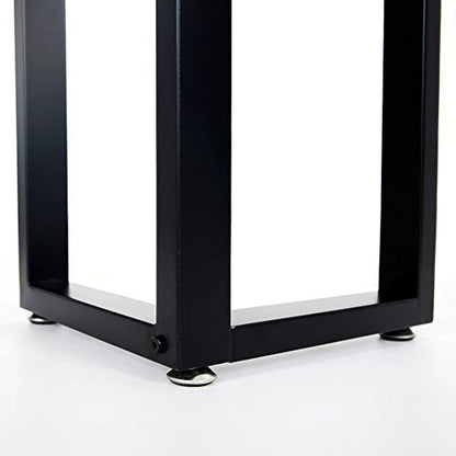 TIEOU Metal Legs for Table V Shape 28" H Tall Metal Black Table Leg Heavy Duty Industrial Desk Legs Set of 2 - size: V Shape-28"H