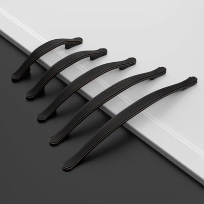 Amerdeco 10 Pack Oil Rubbed Bronze Cabinet Pulls 3.75 Inch(96mm) Hole Center Drawer Pulls Cabinet Hardware Kitchen Cabinet Handles for Bathroom ZH0068 - color: Oil Rubbed Bronze, size: 3.75"/96MM Hole Center