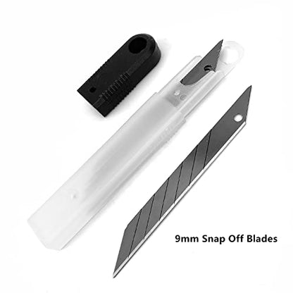 Vinyl Wrap Install Kit with Plastic Squeegee, 9mm Snap off Knife Blades, Micro Squeegee, for Window tint, PPF, Decal - color: Kit a