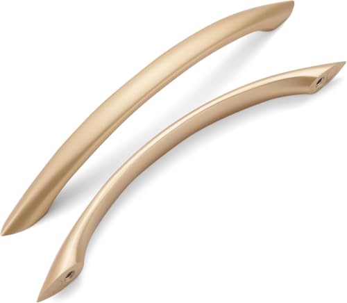 Cabinet Handles 5 Inch Gold Curved Drawer Pulls, 30 Pack - color: Gold