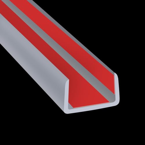 Rubber Edge Trim, Flexible Self Adhesive U Shaped Peel and Stick Edge Banding, 1-1/2"(38mm) U Channel Edge Protector, Edge Guards for Woods, Furniture, 20Ft, Grey Color - color: Grey, size: Fit 1-1/2" - L20'