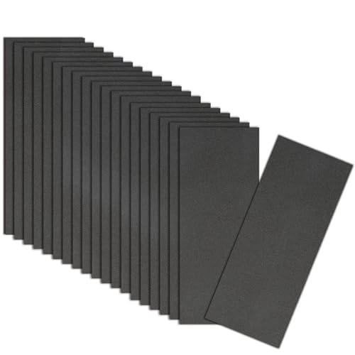 21-Sheets 400 Grit Sandpaper, 9 x 3.6 Inch Wet Dry Sand Paper Assortment Pack, Silicon Carbide Abrasive Sanding Sheets for Automotive Car Paint Metal Wood Furniture Crafts Polishing - size: 9x3.6 inch, style: 400Grit 21 Pcs
