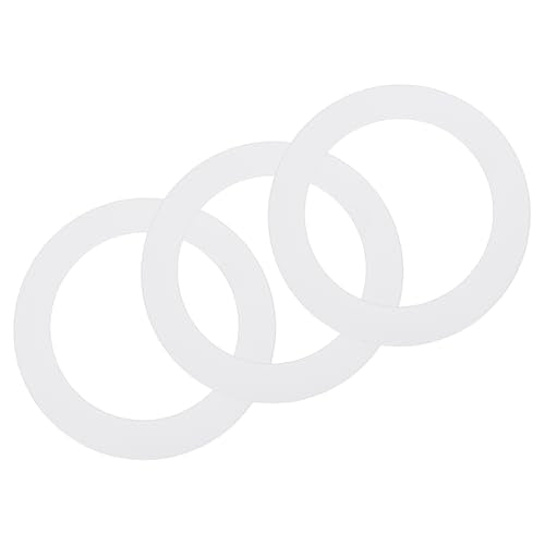 uxcell 3Pack Goof Rings, 4" ID 5.5" OD Steel Flat Goof Trim Ring Light Cover Plate Flush Mount Can Converter for Recessed Downlight Vent Ceiling Medallion Wall Hole Decor, Matte White - color: White, size: 4" ID x 5.5" OD
