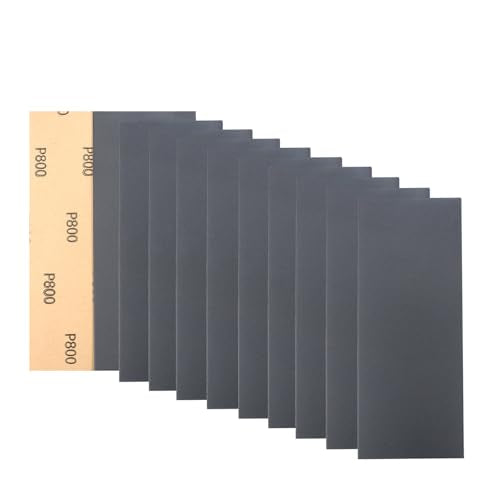 30Pcs 9 x 3.6 Inchs 800 Grit Wet and Dry Handmade Universal Sanding Sheets, Suitable for Woodworking Furniture/Automobiles/Metal/Lacquer Polishing Sandpaper - style: 800 Grit