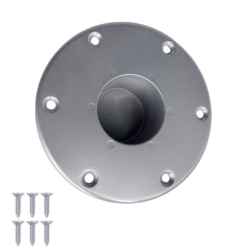 013-1112 RV Table Base, Aluminum Flush Mount Pedestal for RV,Boat,Pontoon - color: Silvery