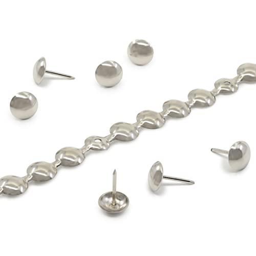Dritz Nailhead Trim 5 Yards-Silver - color: Nickel