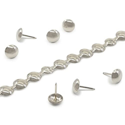 Dritz Nailhead Trim 5 Yards-Silver - color: Nickel