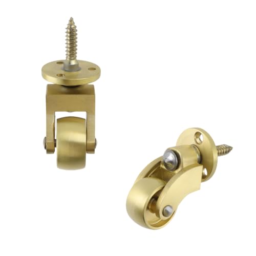 Semetall 4-Piece Brass Threaded Stem Casters - style: A-105