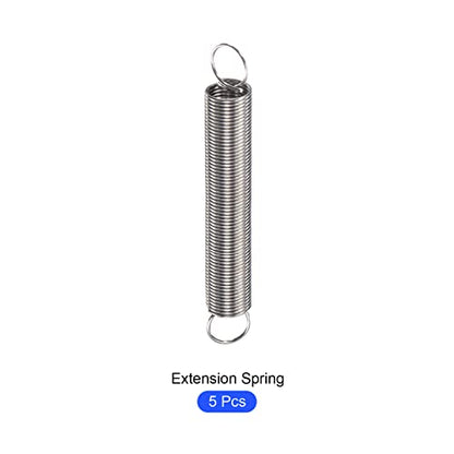 METALLIXITY Extension Spring (1x12x90mm/0.04"x0.48"x3.55") 5Pcs - size: 0.04"x0.48"x3.55"