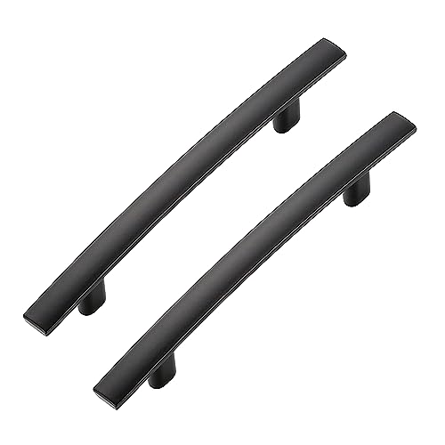 30 Pack Black Cabinet Handles, 3.75" Hole Center Curved Cabinet Pulls - color: Black, size: 3.75" Hole Center