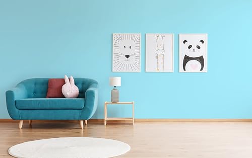 15.7" x 118" Blue Wallpaper Peel and Stick Light Blue Contact Paper Easy Peel Off Bedroom Bathroom Removable Wallpaper Vinyl Self Adhesive Matte - color: Light Blue-2, size: 15.7" x 118"