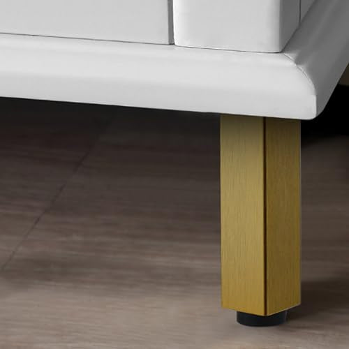 Geesatis 8" Adjustable Table Legs,Brushed Antique Gold Furniture Legs - color: Brushed Antique Gold, size: 8 In