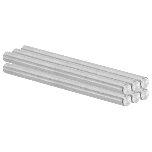 PATIKIL 6mm x 100mm Dowel Pin Stainless Steel, 6 Pcs 304 Stainless Steel Pegs Shelf Pins Rod Support Metal Fasten Elements for Shelves Furniture Fixing Component, Silver - size: 6mm x 100mm