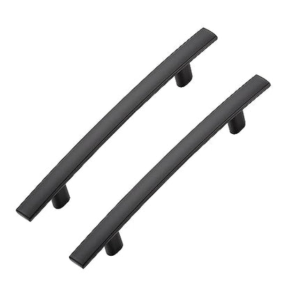 30 Pack Black Cabinet Handles, 4" Hole Center Curved Cabinet Pulls - color: Black, size: 4" Hole Center