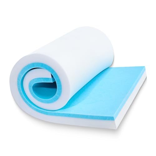 3"x24"x72" Upholstery Foam High Density Gel Memory Foam Cushion - size: 72"X24"x3