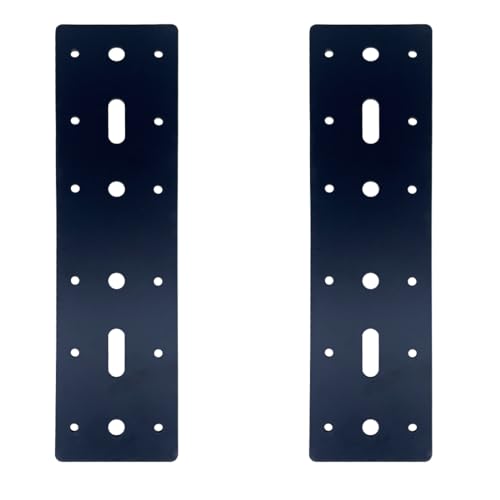 2PCS 11" X 3" Straight Steel Flat Plate,Heavy Duty Mending Plate Joining Connecting Brackets, I Strap Metal Plate.Fit 4x4,6x6 for Repair House,Furniture,Pavilion,Straight Flat Plate for tress framing - size: 11"x3"