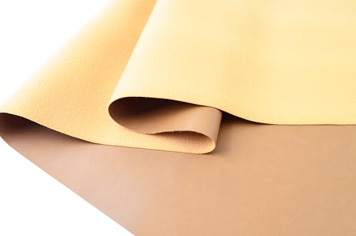 1 Yards 54" x 36" Brown Faux Leather Fabric Calfskin Soft Fake Leather Fabric by The Yard Brown Upholstery Vinyl for Sofa Bags Chairs Car Seats DIY Crafts - color: Camel (Calfskin Soft), size: 1yard (54''x36'')