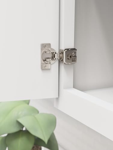 Amerock 1 Pair 1-1/4" Overlay Self-Closing Compact Concealed Cabinet Hinge