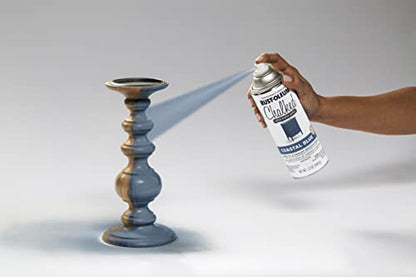 Rust-Oleum Chalked All-in-One Ultra Matte Coastal Blue Spray Paint - color: Coastal Blue, size: 12 Ounce (Pack of 1)