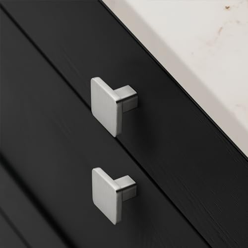 TUNNY 10 Pack Classic Cabinet Knobs-Brushed Nickel Single Hole Furniture Hardware Knob for Kitchen Cabinet Bedroom Dresser Furniture Hardware Cabinet Pulls - color: Brushed Nickel, size: Single Hole
