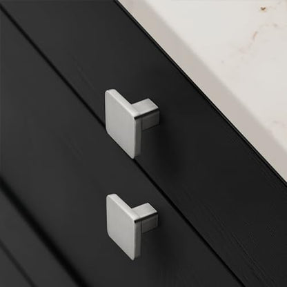 TUNNY 10 Pack Classic Cabinet Knobs-Brushed Nickel Single Hole Furniture Hardware Knob for Kitchen Cabinet Bedroom Dresser Furniture Hardware Cabinet Pulls - color: Brushed Nickel, size: Single Hole