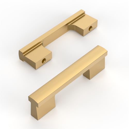 Amerdeco 10 Pack Champagne Bronze Cabinet Pulls 3 Inch(76MM) Hole Centers Kitchen Cabinet Handles Hardware Kitchen Handles for Cabinets Cupboard Handles Drawer Pulls ZH0026 - color: Champagne Bronze, size: 3"/76MM Hole Center, style: 10 Pack