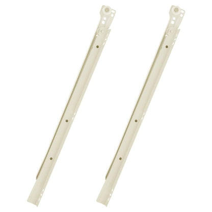 Uonlytech 14 Inches Drawer Rails Slide Track Dresser Rails Replacement Parts Under Drawer Slides Side Mount for Heavy Duty Storage