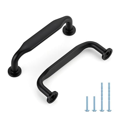 HOME EDIT Matte Black Solid Cabinet Handles & Pulls 3 Inch 10 Pack - color: Matte Black, size: 3 inches Hole Center