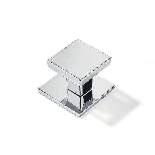 khtumeware 10-Pack 1-1/2 Square Heavy Duty Solid Polished Chrome zinc backplates for Cabinet knobs Suitable for Dressers,Drawers and Kitchen Hardware - color: Polished Chrome