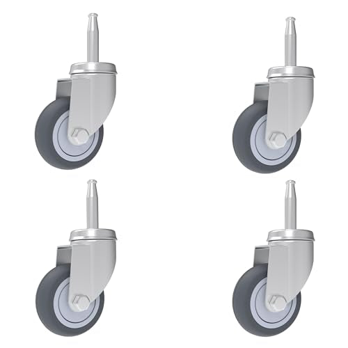 RILIDRI 2-Inch Shop Vac Wheels Replacement Parts, (Stem Diameter 8mm or 5/16", Length 38mm or 1.5") - Set of 4 Replacement Wheels for Shop Vac Wet Dry Vacuums Caster, Furniture - size: M8x38
