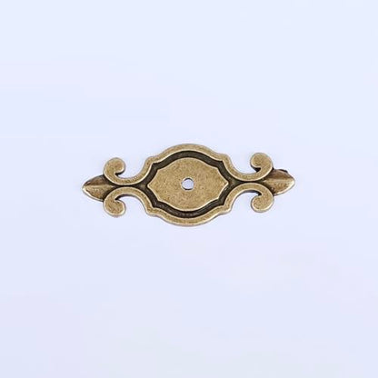 HUAMULAN Ceramic Knobs Cabinet Pulls with Bronze Base Backplate 10 Pack - color: Black Knob + Bronze Base