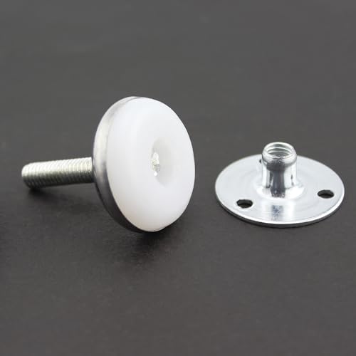 6pcs Adjustable Leg Levelers Furniture Leveling Feet M6 Thread Heavy Duty Couch Table Chair Leveling Feet for Indoor, Outdoors