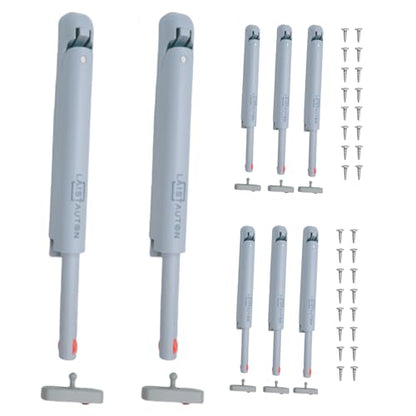 8 Sets Push Open Door Latch Touch Latches Push Latch Damping rebounder for Cabinet Hardware Release Latch Kitchen Drawer Push Catch Press Out Latch