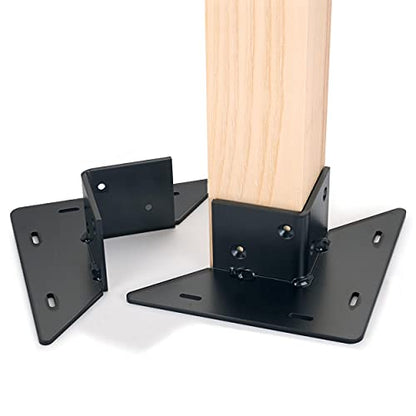 WOODRIVER Table Leg Brackets, 2-1/2" for One-Leg