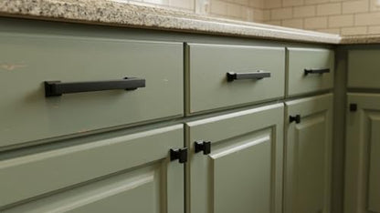 Alzassbg 6-1/4" Matte Black Cabinet Pulls and Handles 10 Pack, AL3061MB - color: Matte Black, size: 6-1/4" Hole Center