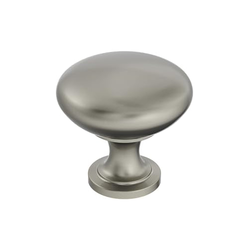 Amerock 1-1/4" Round Edona Antique Silver Cabinet Knob - color: Antique Silver, size: 1-1/4 Inch (32 mm) Diameter