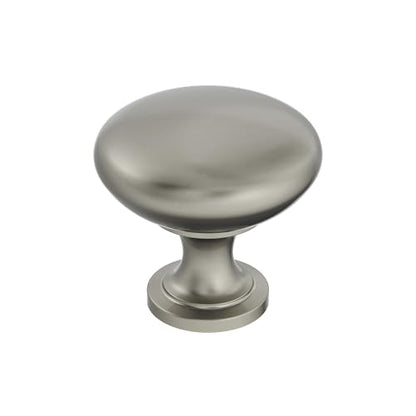 Amerock 1-1/4" Round Edona Antique Silver Cabinet Knob - color: Antique Silver, size: 1-1/4 Inch (32 mm) Diameter