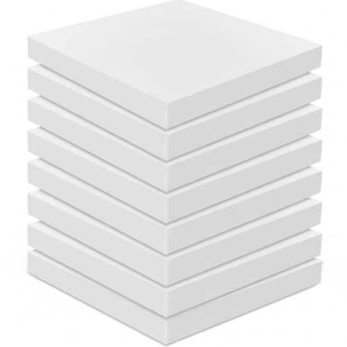 Frienda 8 Pack 3" x 19" x 19" Upholstery High Density Craft Foam - size: 3" x 19" x 19"