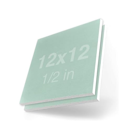 Denex Drywall Repair Panel - 12"x12"x1/2" - (2 Pack) - Moisture Resistant - style: 12"x12"x1/2" (2 Pack)