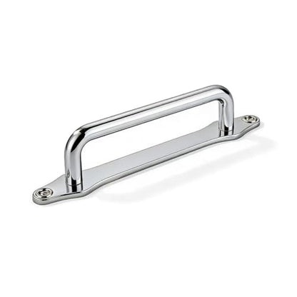 khtumeware 5 Pack 3-3/4 Inch Hole Center Polished Chrome Cabinet Pull with Backplate Solid Heavy Duty Handles with Backplate Cabinet Pulls for Drawer Kitchen Improvement Hardware - color: Polished Chrome, size: 3-3/4 Inch Hole Center