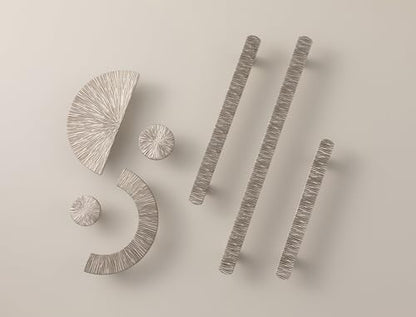 Goo-Ki 7-1/2 Inch（192mm Hole Centers Luxurious & Sturdy Zinc Alloy Cabinet Handls,Satin Nickel Cabinet Pulls for Kitchen,Drawer,Cupboard & Wardrobe,6 Pack - color: Satin Nickel, size: 7.6 inch (192 mm) Hole Centers, style: Pulls With No Backplate