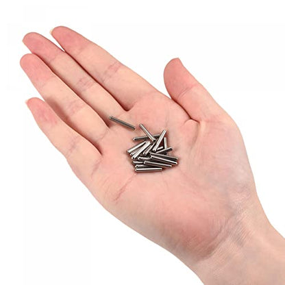 uxcell 2.6x16mm Dowel Pins, 50pcs 304 Stainless Steel Round Head Flat Chamfered End Dowel Pin Bunk Bed Pins Shelf Pegs Support Shelves Fasten Elements - size: 2.6x16mm